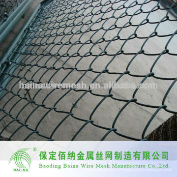 Galvanizado e PVC Coated Chain Link Fence Fabricante